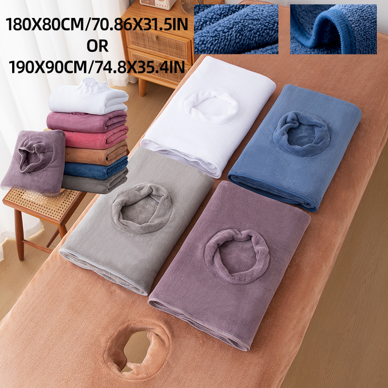 Spa Wellness And Beauty - 1Pc Beauty Bed Sheet with Hole