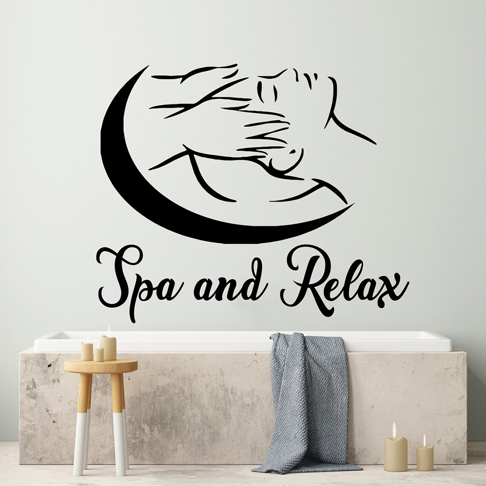Spa Wellness And Beauty - SPA Beauty Salon Wall Decals Spa