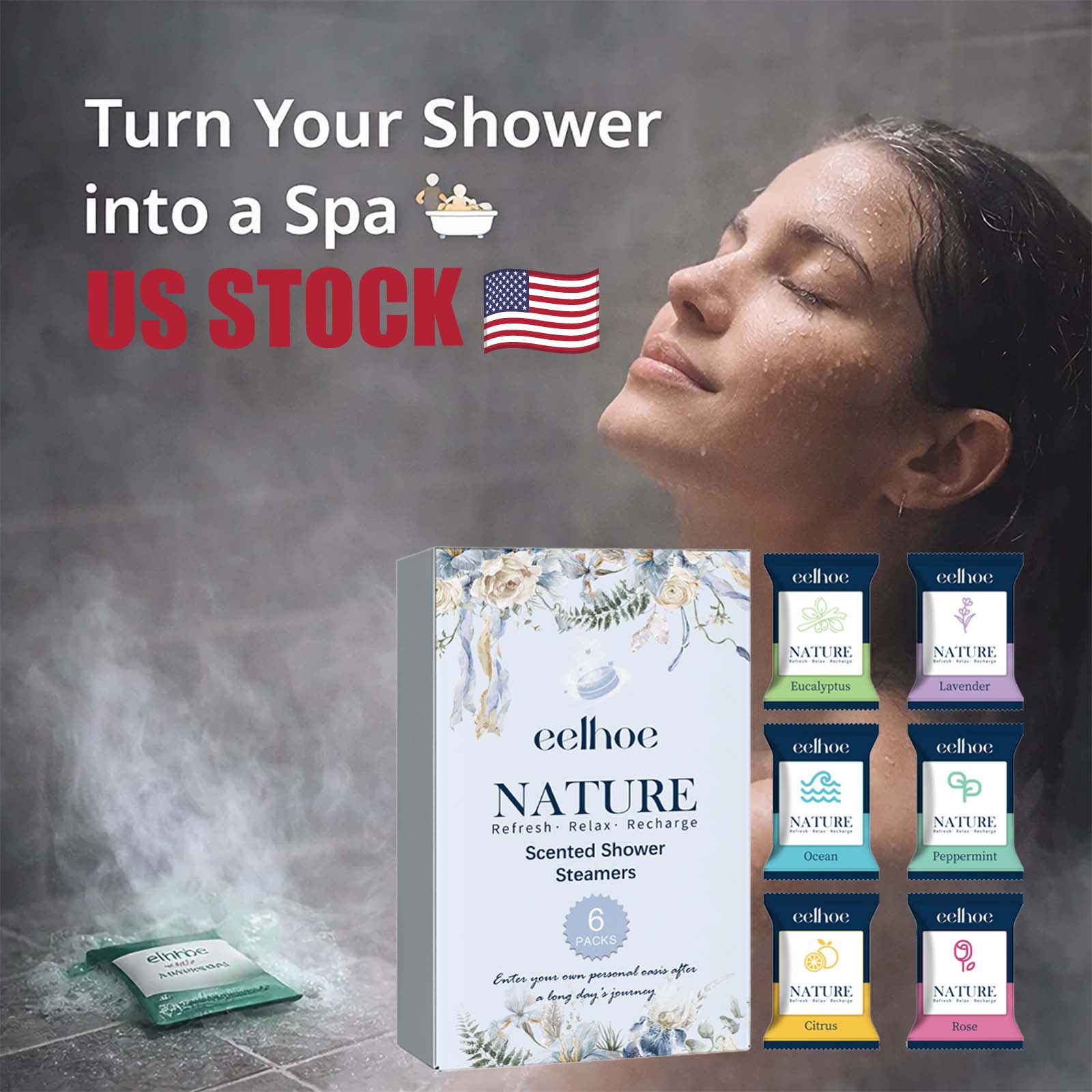 Shower Steamer Tablet - Shower Steamers for Aromatherapy, Stress Relief