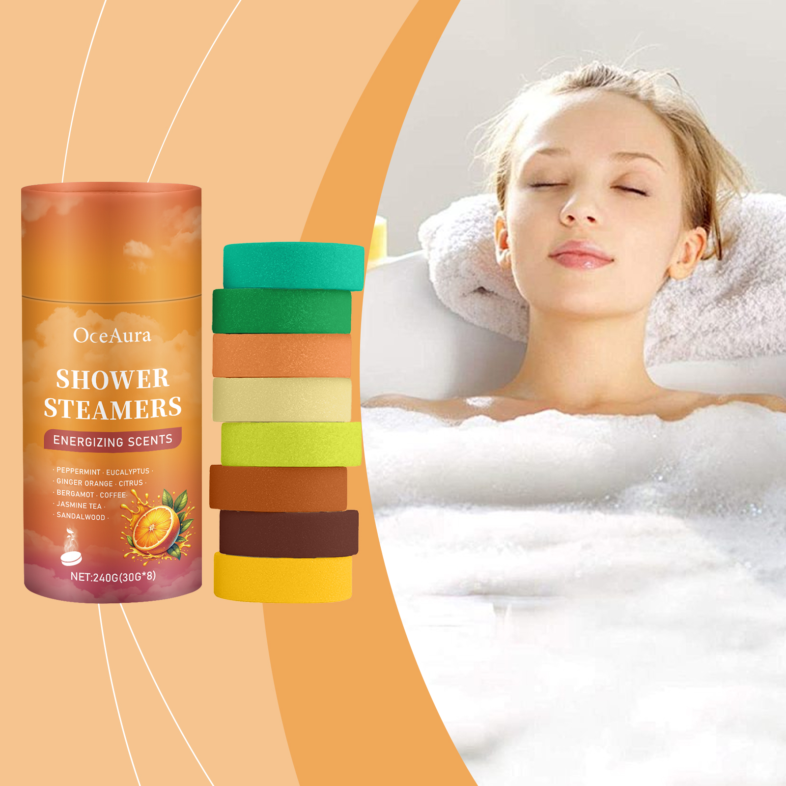 Shower Steamer Tablet - Aromatherapy Shower Steamers Aromatherapy Home Spa