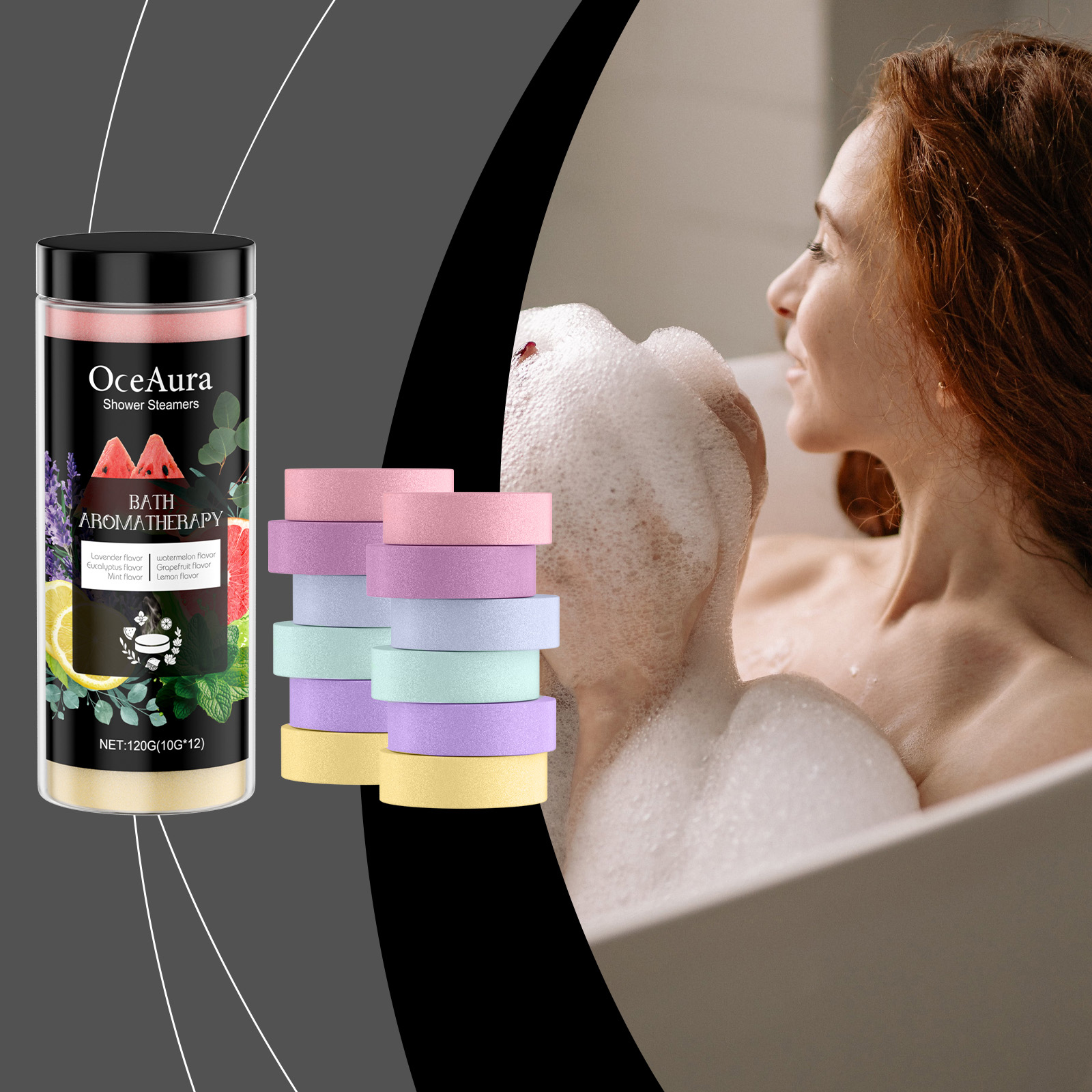 12 Pack Bath Steamer Self Care - Shower Steamer Tablet ulasan dan harga