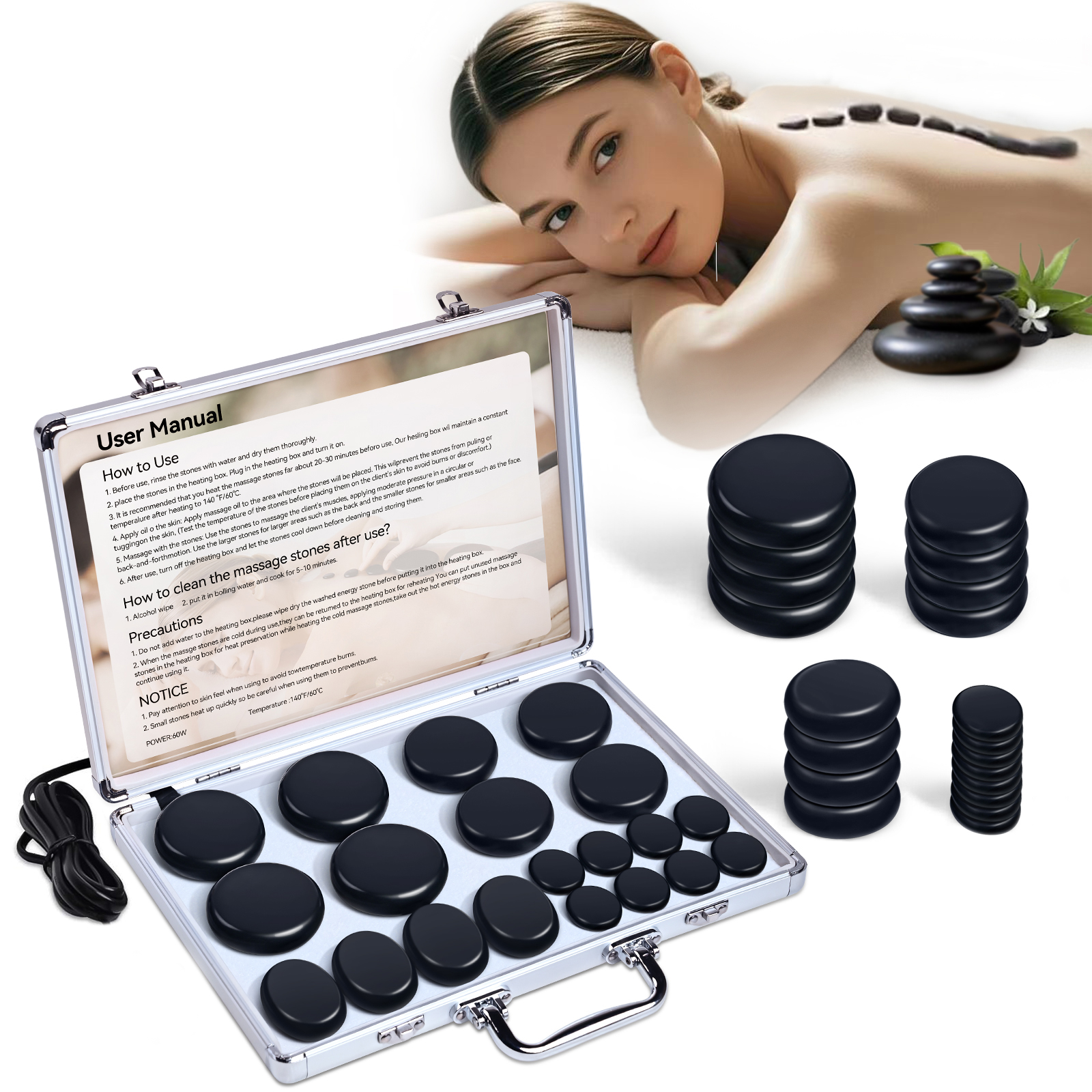 HOT STONE MASSAGE SET - Profes - Spa Y Wellness ulasan dan harga