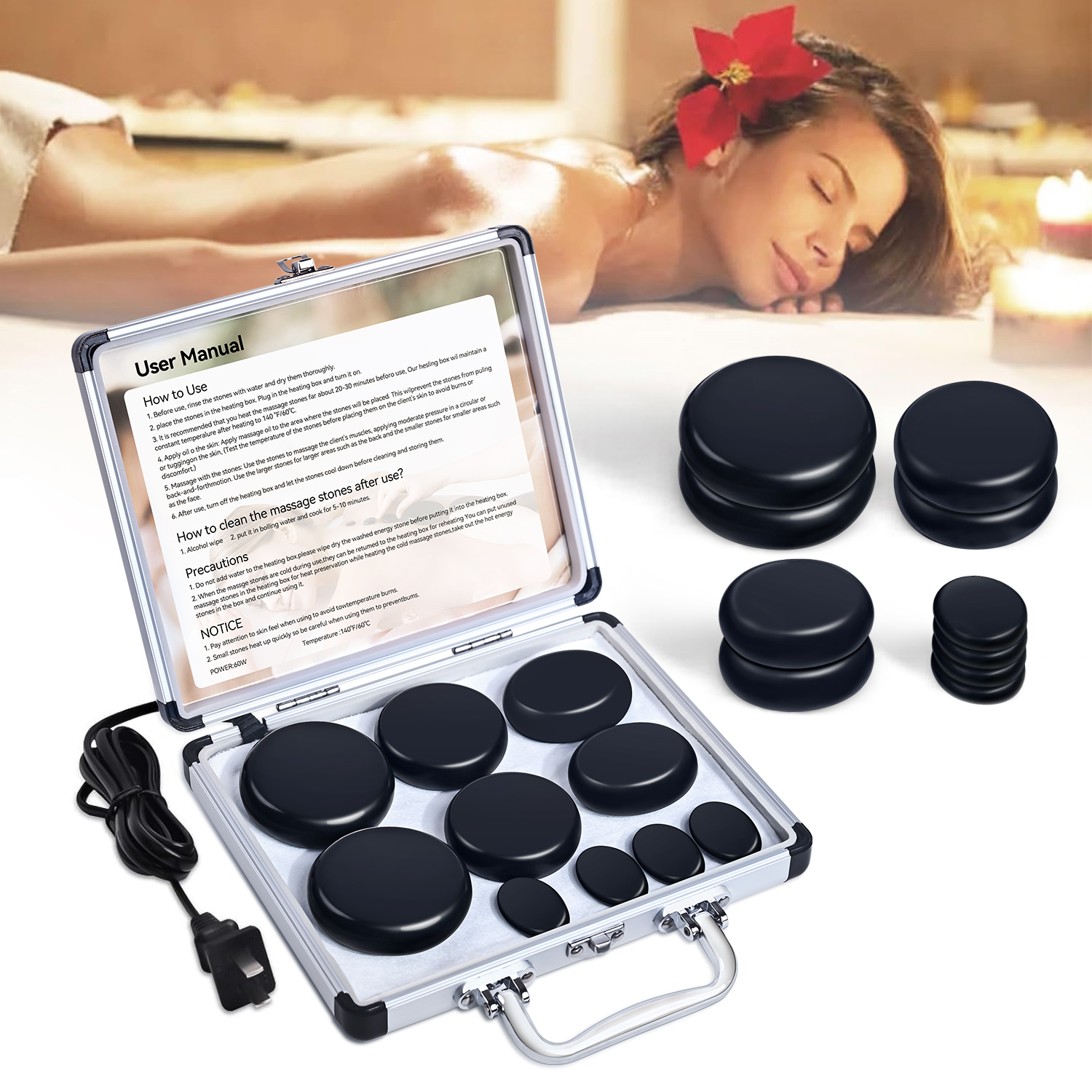 HOT STONE MASSAGE SET - Profes - Spa Y Wellness ulasan dan harga